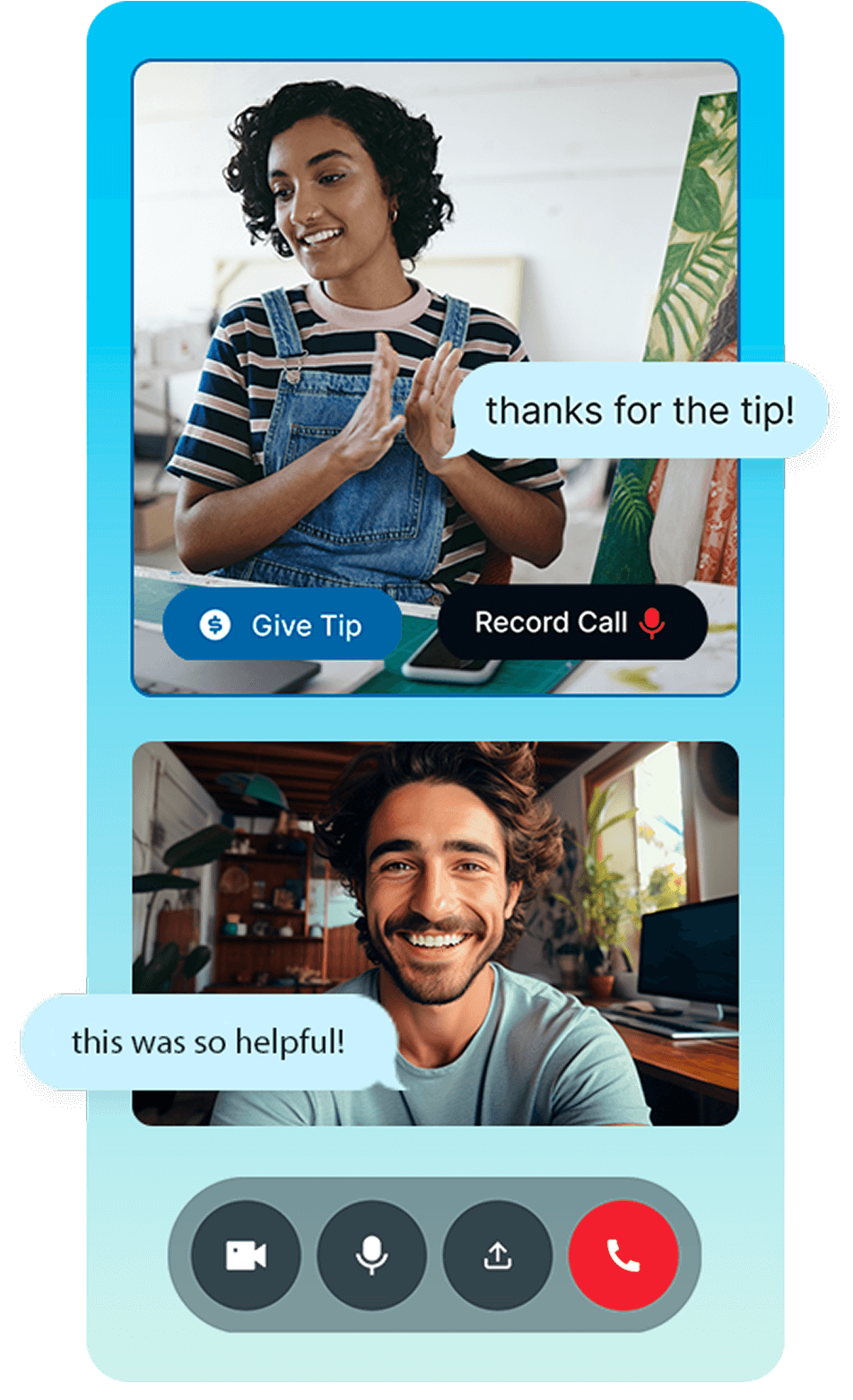 video chat and messenger